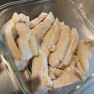 レンジで鶏むねサラダ